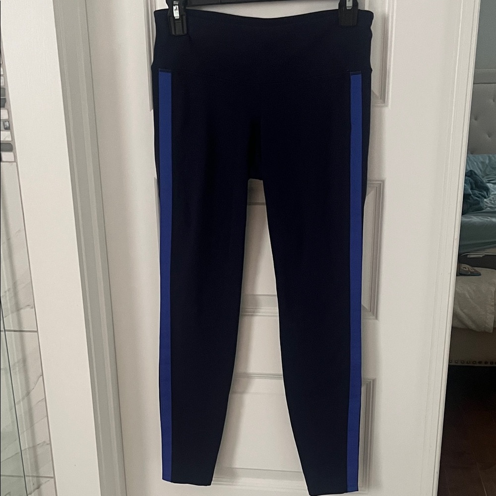 Athleta City Limits Chaturanga Tights in Tuxedo Stripe